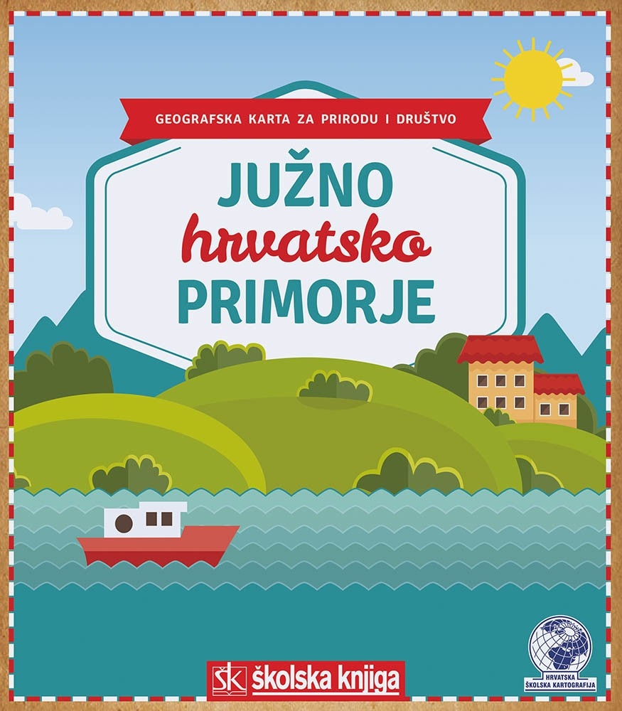 Južno Hrvatsko primorje : geografska karta za prirodu i društvo