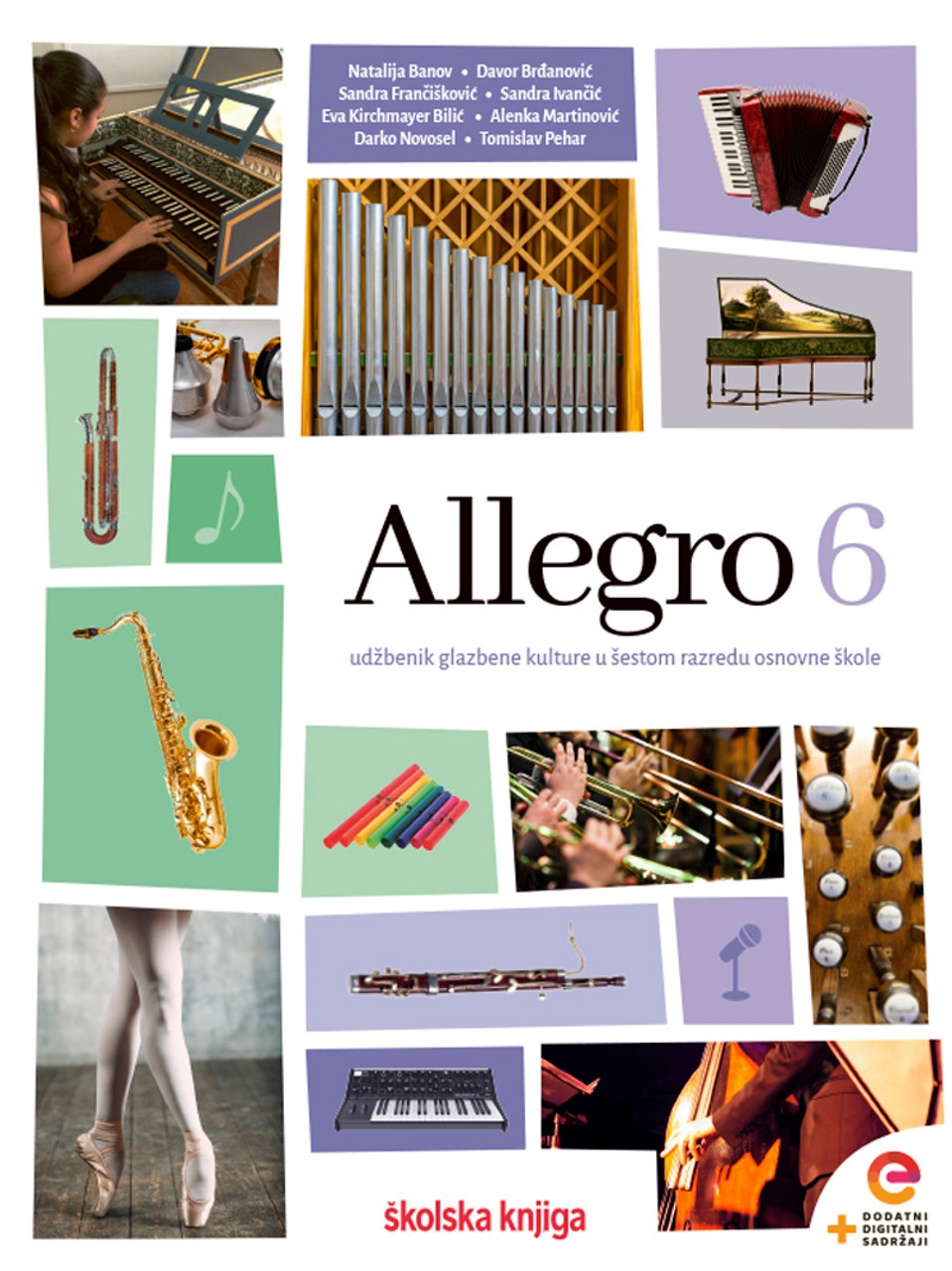 Allegro 6 u glazbenom svijetu : udžbenik glazbene kulture u šestom razredu osnovne škole