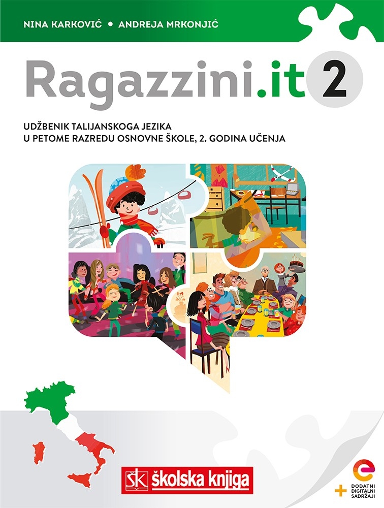 RAGAZZINI.IT - udžbenik talijanskoga jezika s dodatnim digitalnim sadržajima u 5. razredu osnovne škole, II. godina učenja
