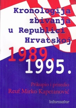 Kronologija zbivanja u Republici Hrvatskoj : 1989. - 1995.