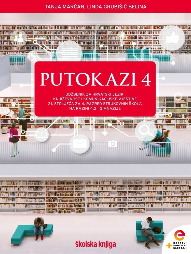 PUTOKAZI 4 - integrirani udžbenik za hrvatski jezik i književnost za četvrti razred strukovnih škola na razini 4.2 i za gimnazije