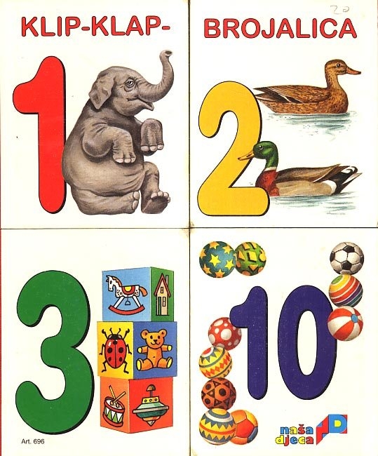 Klip - klap - brojalica (slikovnica za učenje brojeva)