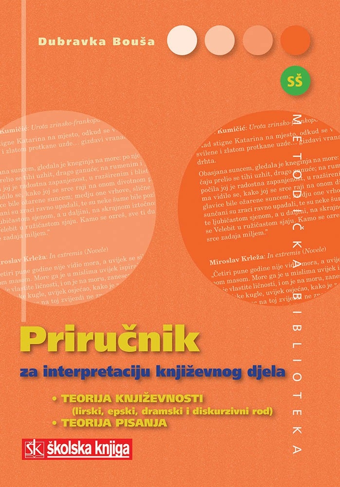 Priručnik za interpretaciju književnog djela : teorija književnosti (lirski, epski, dramski i diskurzivni rod) : teorija pisanja