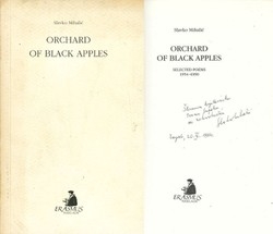 Orchard of black apples : selected poems : 1954. - 1990. 