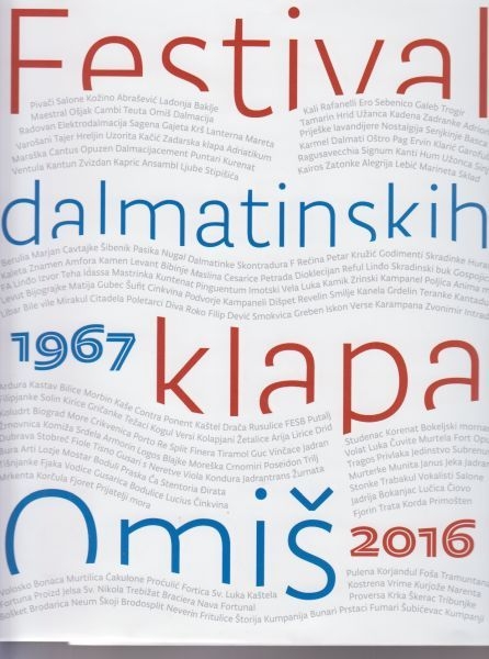 Festival dalmatinskih klapa Omiš : 1967 - 2016