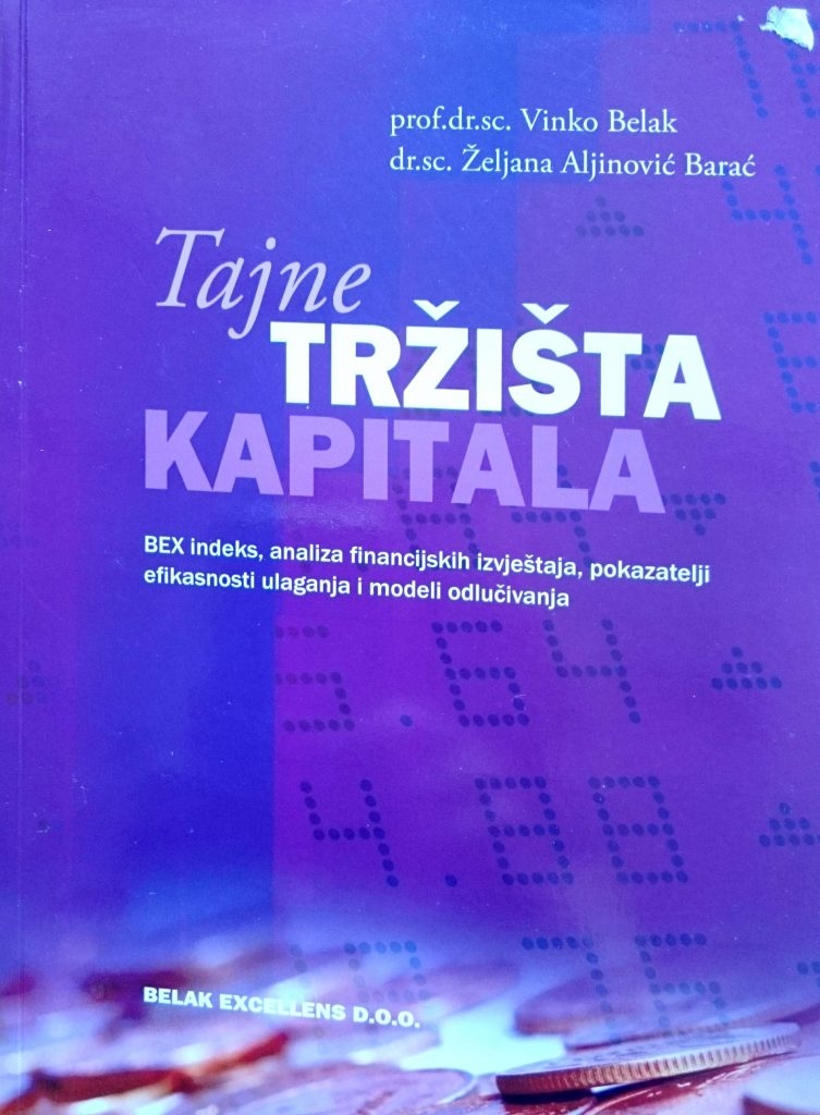 Tajne tržišta kapitala : BEX indeks, analiza financijskih izvještaja, pokazatelji efikasnosti ulaganja i modeli odlučivanja