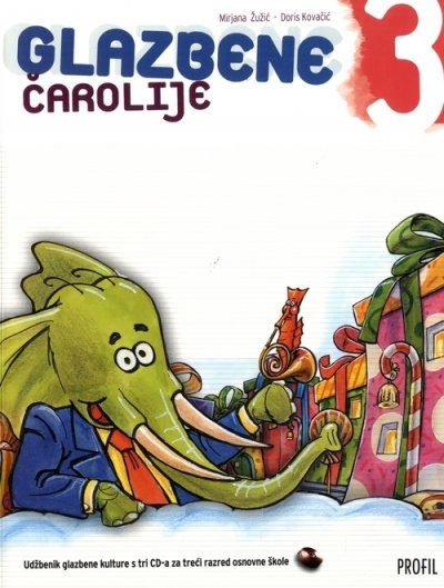 Glazbene čarolije 3,udžbenik + 3 CD-a