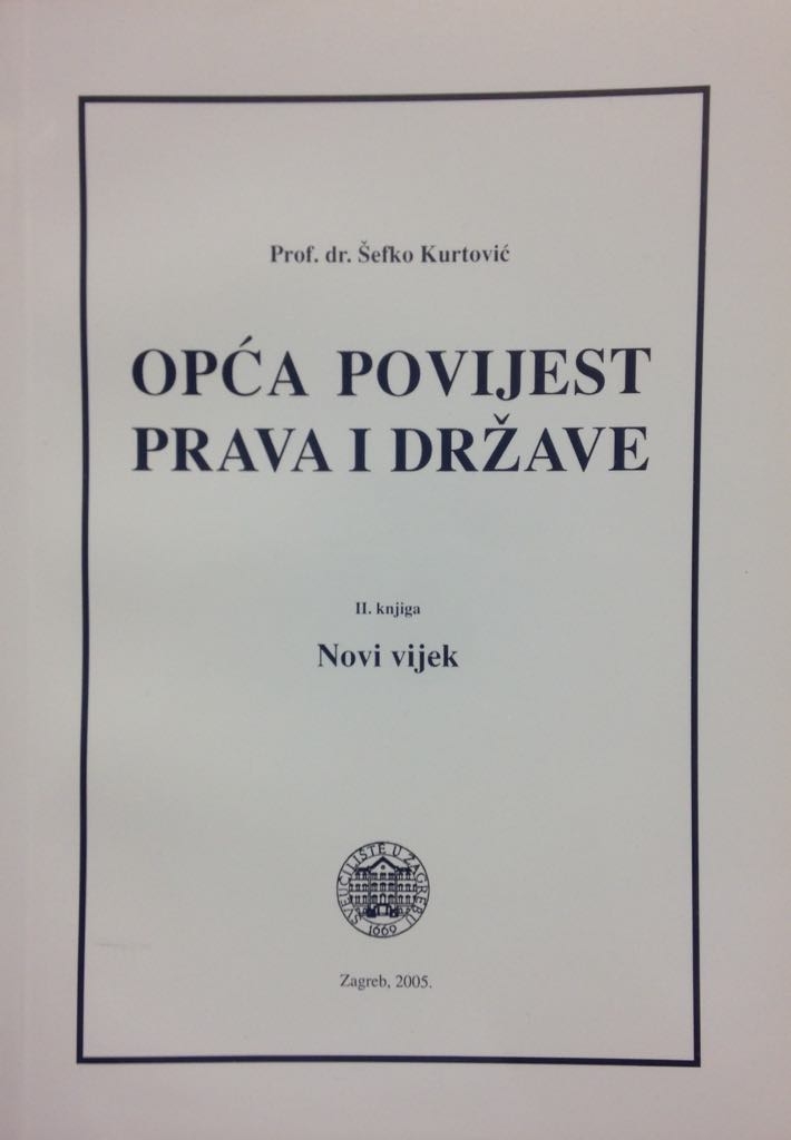 Opća povijest prava i države - knj.2 : Novi vijek