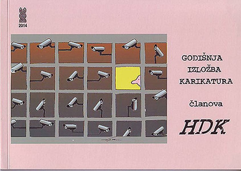 Godišnja izložba karikatura članova Hrvatskog društva karikaturista : galerija Zvonimir, MORH, Zagreb 4.11 - 14.11.2014.