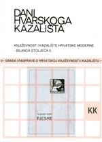 Dani Hvarskog kazališta : eseji i građa o hrvatskoj drami i teatru - Književnost i kazalište hrvatske moderne - bilanca stoljeća