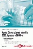 Novela Zakona o javnoj nabavi iz 2013. i propisa o DKOM-u