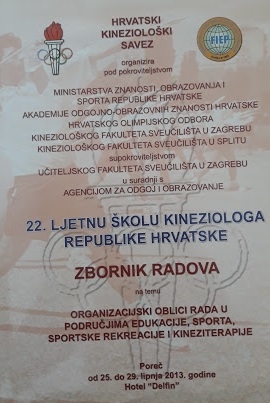 Organizacijski oblici rada u područjima edukacije, sporta, sportske rekreacije i kineziterapije