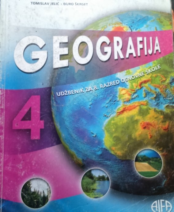 Geografija 4 : radna bilježnica za 8. razred osnovne škole 
