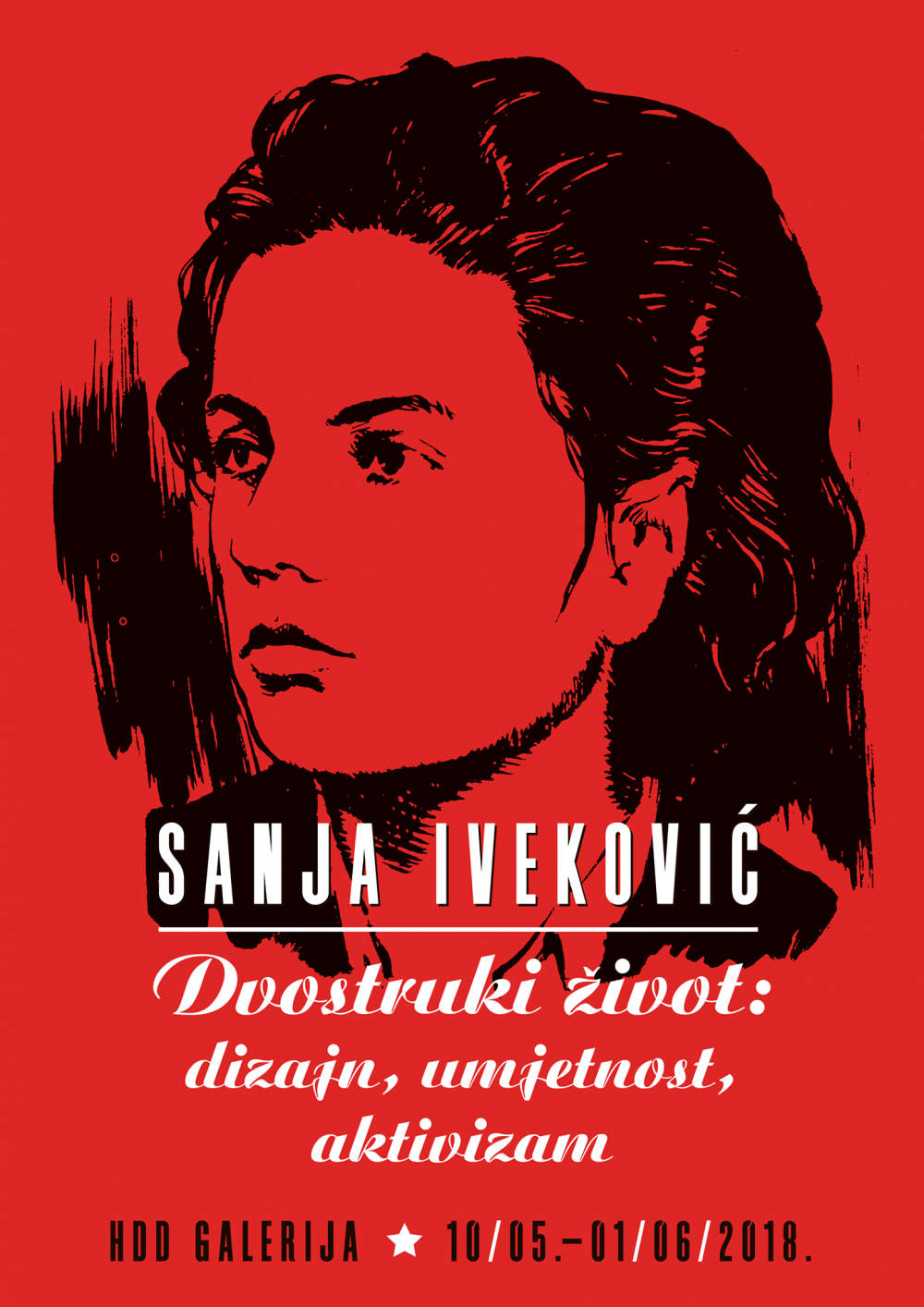 Sanja Iveković : dvostruki život : dizajn, umjetnost, aktivizam : Galerija HDD, Zagreb, 10. 05. - 01. 06. 2018.