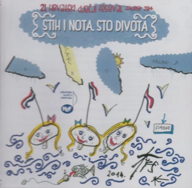 Stih i nota, sto divota : 21. Hrvatski dječji festival : zbornik tekstova skladbi s glazbenog dijela Festivala te literarnih i likovnih radova učenika osnovnih škola