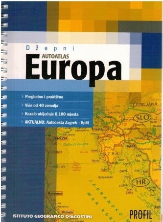 Džepni autoatlas Europa