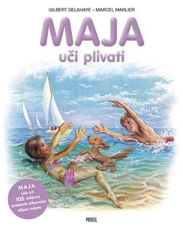 Maja uči plivati