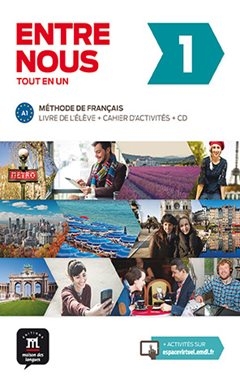 Entre nous 1 - Livre de l'éleve + Cahier d'activités + CD udžbenik i radna bilježnica za francuski jezik, 1.i/ili 2.razred SŠ