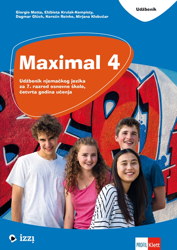 MAXIMAL 4 udžbenik njemačkoga jezika za 7. razred osnovne škole, 4. godina učenja