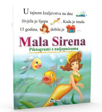 Mala sirena piktogrami s naljepnicama