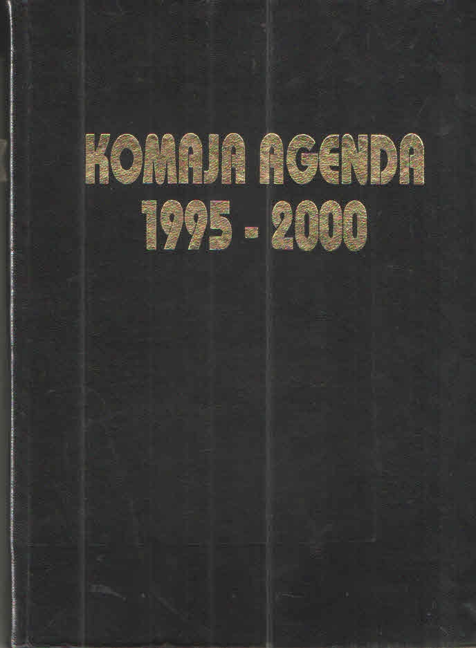Komaja agenda : 1995. - 2000. : s duhovnim imenima i izrekama na hrvatskom i njemačkom jeziku
