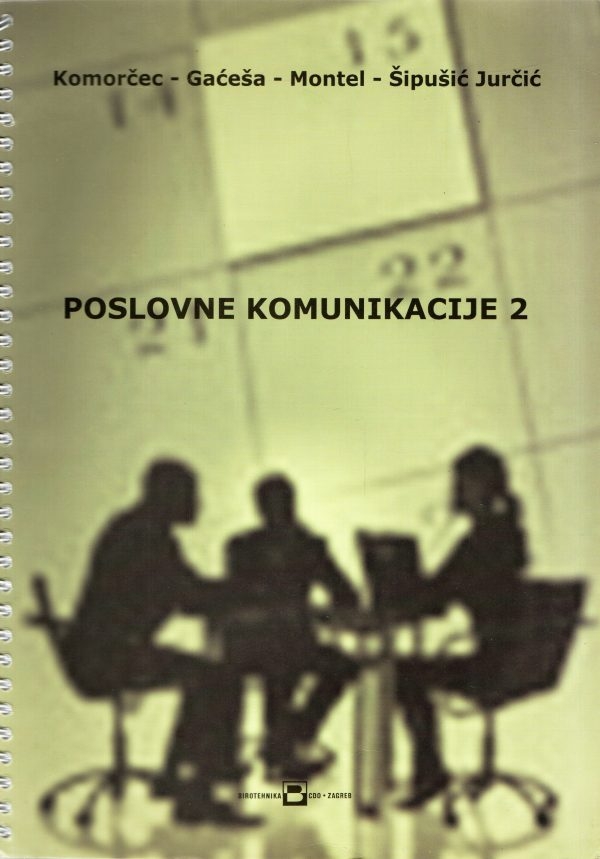 Poslovne komunikacije 2: udžbenik s CD-om za 3. i 4. razred za zanimanje komercijalist