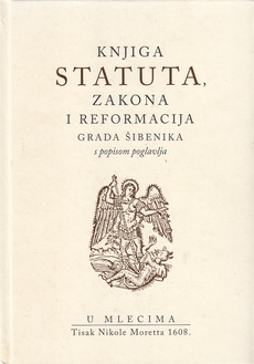 Knjiga statuta, zakona i reformacija grada Šibenika