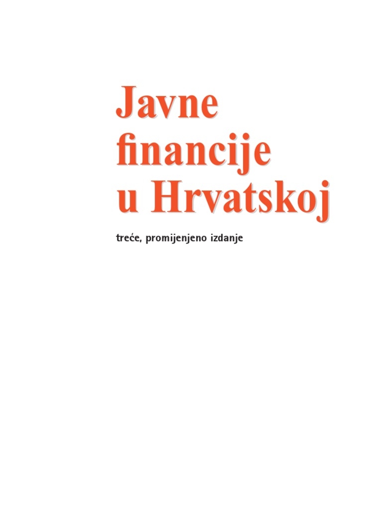 Javne financije u Hrvatskoj 
