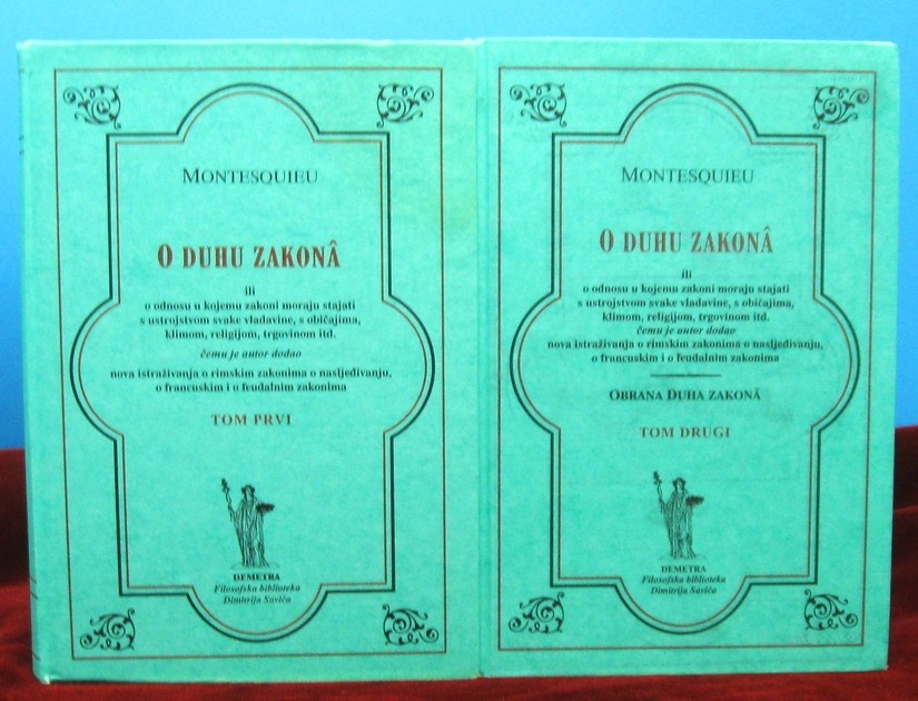 O duhu zakona (cjelina od 2 knjige)