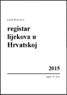 Registar lijekova u Hrvatskoj 2015. 