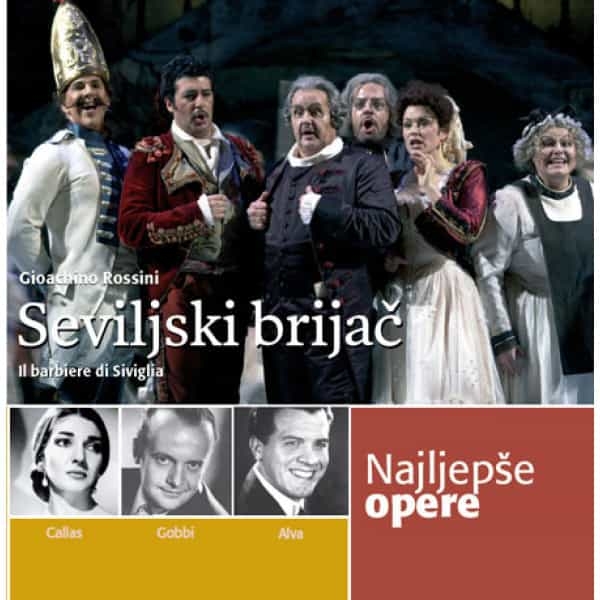 NAJLJEPŠE OPERE – Seviljski brijač + CD