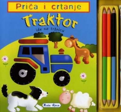 Priča i crtanje: Traktor ide na tržnicu + bojice