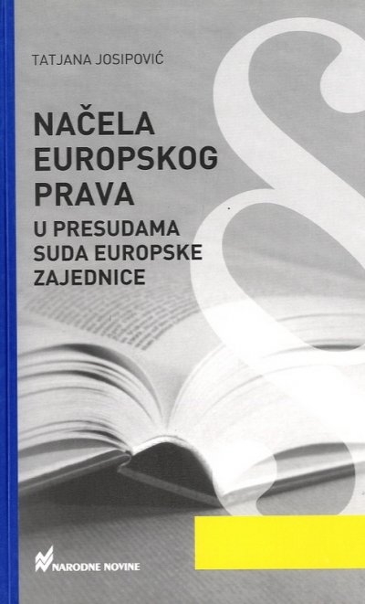 Načela europskog prava u presudama Suda Europske zajednice