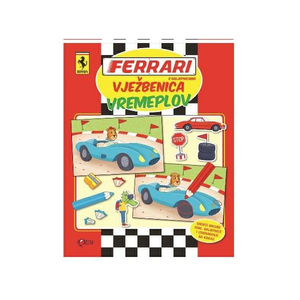 Ferrari : vježbenica s naljepnicama - Vremeplov (4.svezak)